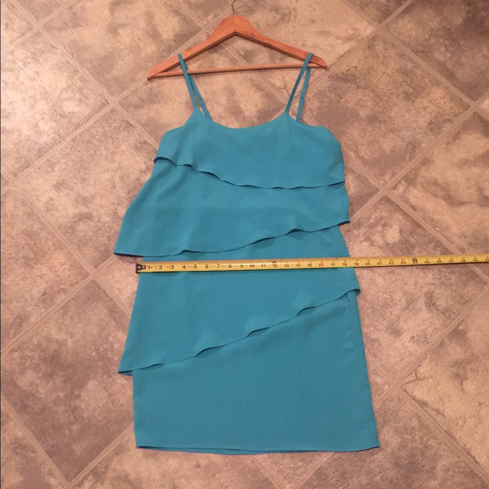 Aqua layer tank dress purchased in Paris👗 🇫🇷